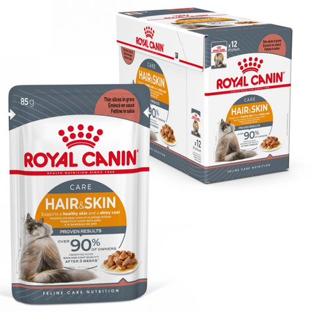 Royal Canin Intense Beauty 12x85g Mokra Karma Dla Kotów Dorosłych w Sosie Zdrowa Skóra Piękna Sierść
