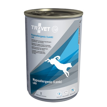 Trovet Hypoallergenic LRD Rich in Lamb 400g Mokra Karma Z Jagnięciną Dla Psa Z Nadwrażliwością Pokarmową 