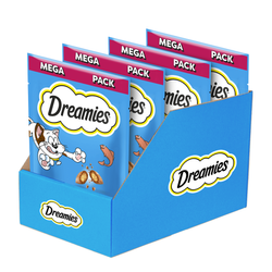 Dreamies z Łososiem 4x180g Przysmak Dla Kota Chrupiące Paszteciki z Nadzieniem