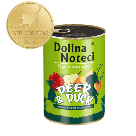 Dolina Noteci Superfood Jeleń Z Kaczką Mokra Karma Dla Psa 24x400g