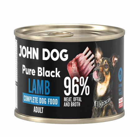 John Dog Pure Black Lamb Adult 24x200g Mokra Karma Dla Psa Z Jagnięciną