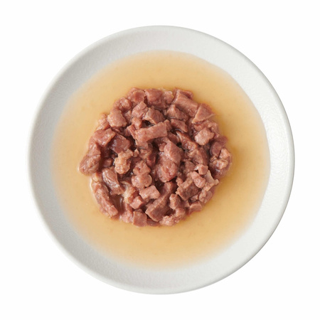 John Dog Tasty Broth 6x140g Mokra Uzupełniająca Karma Dla Dorosłych Psów I Kotów Z Wołowiną