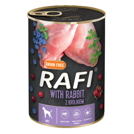 Rafi 20x400g Bezzbożowa Mokra Karma dla Dorosłych Psów Mix 8 Smaków