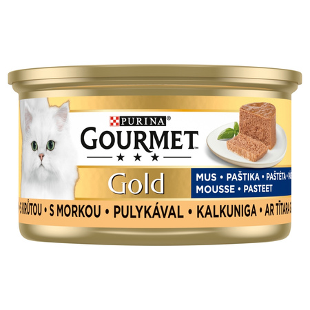 Purina Gourmet Gold Karma Dla Kotów Mus Z Indykiem 48x85g