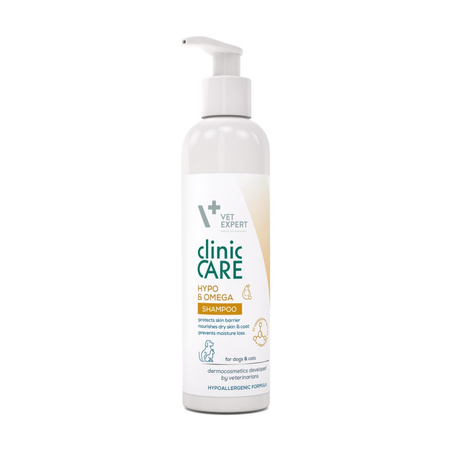 Vet Expert Clinic Care Hypo&Omega 250ml Szampon Dermokosmetyczny Dla Psów I Kotów