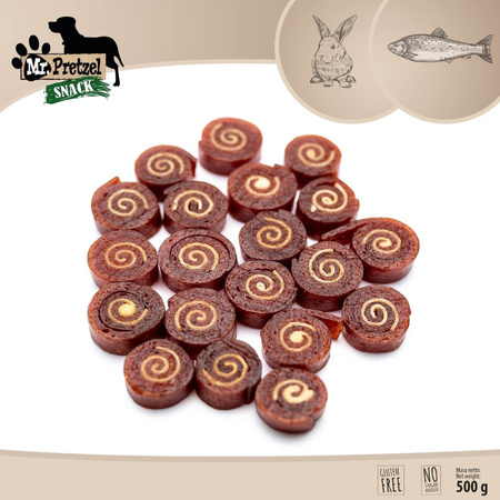 Mr. Pretzel Mini Przysmak Treningowy Dla Psa Sushi Z Królika 500g