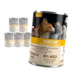 PetRepublic Bezzbożowa Mokra Karma Dla Kotów Sterylizowanych 400g Kawałki W Sosie Z Kurczakiem