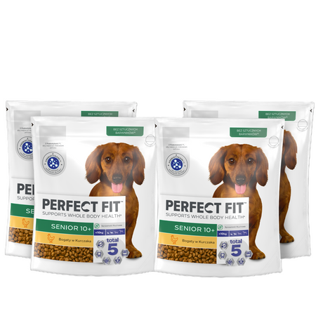 PERFECT FIT Sucha Karma Dla Psa Seniora Małej Rasy z Kurczakiem 4x825g