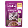 WHISKAS Junior Saszetka 28x85g Mokra Karma Dla Kociąt Kawałki z Kurczakiem w Galaretce