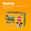 Pedigree Saszetka 48x100g Mokra Karma W Sosie Dla Psa Wołowina, Kurczak, Jagnięcina, Indyk