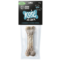 Przysmak Dla Psa John Dog Kość Do Żucia W Skórze Dorsza 12cm