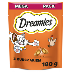 Dreamies z Pysznym Kurczakiem Mega Pack 180g Przysmaki dla kota