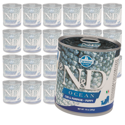 Farmina N&D Dog Ocean Cod Pumpkin Puppy 24x285g Mokra Karma Dla Szczeniąt Dorsz i Dynia