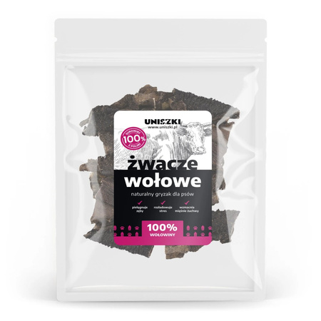 Uniszki Żwacze Wołowe 6x100g Naturalny Przysmak Gryzak Dla Psa 3+3 GRATIS