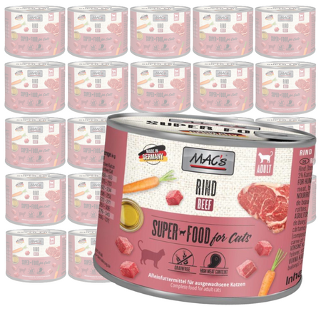 MAC's Cat Mokra Karma Dla Kota Wołowina 24x200g