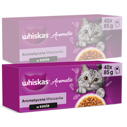 Whiskas Aromatic Adult 80x85g Mokra Karma Dla Kotów Aromatyczna Mieszanka W Sosie