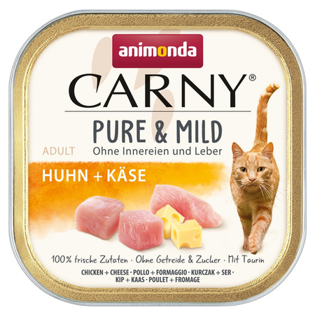 Animonda Carny Pure & Mild 32x100g Mokra Karma Dla Kota Z Kurczakiem I Serem