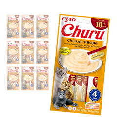 Inaba Cat Churu Senior Chicken Recipe 40x14g Kremowy Przysmak Dla Starszego Kota Pasta z Kurczakiem