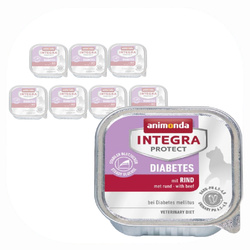 Animonda Integra Protect Diabetes 8x100g Mokra Karma z Wołowiną Dla Kota z Cukrzycą
