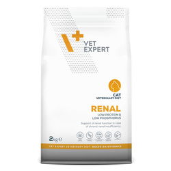 VetExpert Veterinary Diet Renal Cat 2kg Sucha Weterynaryjna Karma Dla Kotów  Z Niewydolnością Nerek