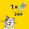 Dreamies Creamy 24x10g Kremowy Przysmak Dla Kota Z Kurczakiem I Z Łososiem 