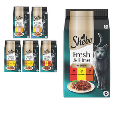 Sheba Fresh&Fine 36x50g  Mokra Karma Dla Kotów Mix Smaków W Sosie 