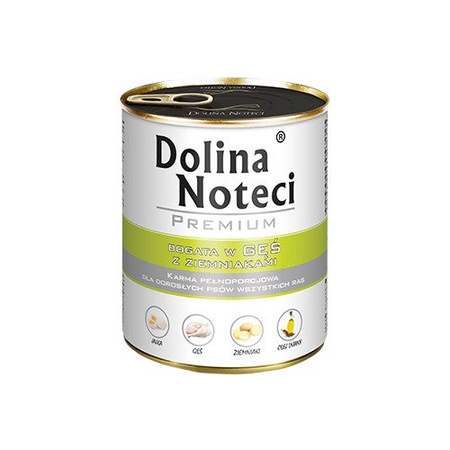 Dolina Noteci Premium Gęś z Ziemniakami Mokra Karma Dla Psa 12x800g