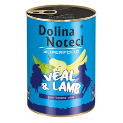 Dolina Noteci Superfood Cielęcina Z Jagnieciną Mokra Karma Dla Psa 400g