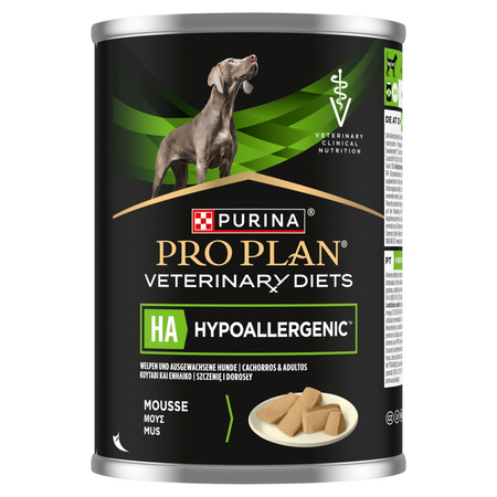 Purina Pro Plan Veterinary Diets Ha Hypoallergenic 6x400g Morka Karma Dla Psów Mus