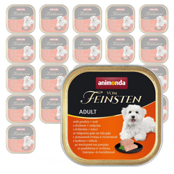 Animonda Vom Feinsten Mokra Karma Dla Psa 22x150g Z Drobiem I Cielęciną