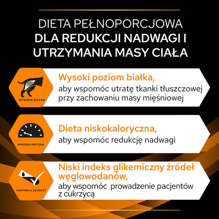 Purina Pro Plan Veterinary Diets Canine OM Obesity Management Sucha Karma Dla Psa 3kg Redukcja Masy Ciała