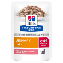 Hill's Prescription Diet c/d Multicare Stress 85g Mokra Karma W Sosie Z Łososiem Dla Kota Wsparcie Zdrowia Układu Moczowego