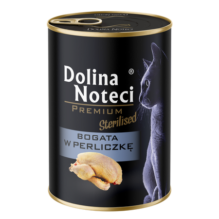 Dolina Noteci Premium Sterilised Mix 6x400g Mokra Karma Dla Kota Po Sterylizacji Bogata w Perliczkę i Indyka