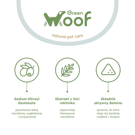 Green Woof Shine Dog Shampoo 250ml Szampon Dla Psa