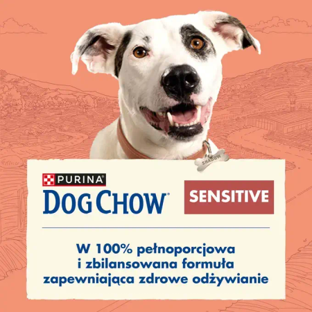 Purina Dog Chow Sensitive Adult 14kg Sucha Karma Dla Psa z Łososiem