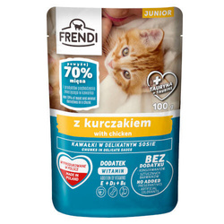 Frendi Junior Mokra Karma Dla Kociąt 100g Kawałki W Sosie Z Kurczakiem