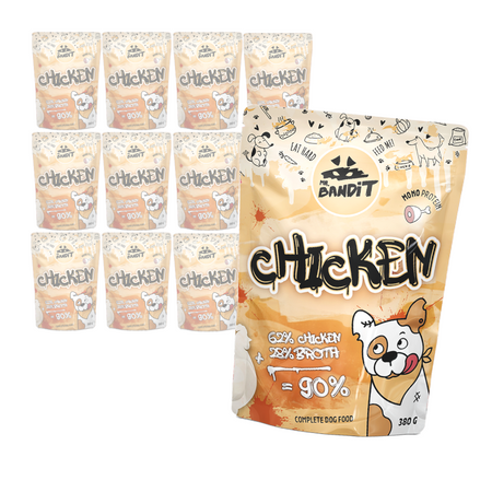 Mr. Bandit Chicken 12x380g Pełnoporcjowa Mokra Karma Dla Psa z Kurczakiem