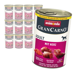 Animonda GranCarno Adult 12x400g Mokra Karma Dla Psa z Sercami