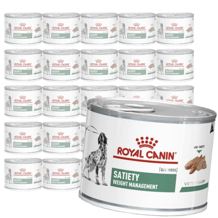 Royal Canin Veterinary VHN Dog Satiety S/O Loaf 24x195g Pasztet Dla Psów z Nadwagą + GRATIS Przysmak 230g
