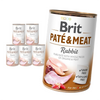 Brit Pate&Meat Mokra Karma Dla Psów z Królikiem Puszka 6x400g