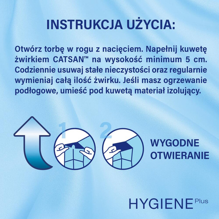 CATSAN Hygiene Plus 2x20l - naturalny żwirek dla kota