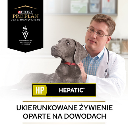Purina Pro Plan Veterinary Diets HP Hepatic Sucha Karma Dla Psa 12kg Wspomaga Pracę Wątroby