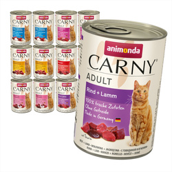 Animonda Carny Adult 12x400g Mokra Karma Dla Kota Mix 6 Smaków 