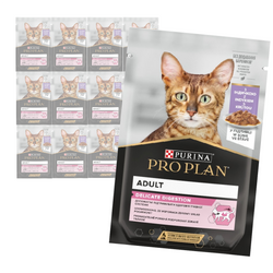 Purina Pro Plan Adult Delicate Digestion 12x85g Mokra Karma Dla Kota z Indykiem w Sosie