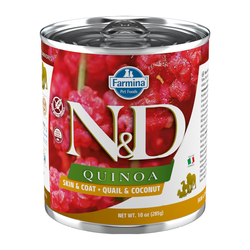 N&D Dog Quinoa Herring Coconut 285g Mokra Karma Dla Psa Skóra i Sierść Przepiórka Z Kokosem