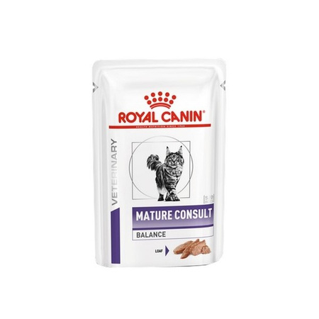 Royal Canin Veterinary Mature Consult Balance Loaf 48x85g Mokra Karma Dla Kotów Powyżej 7 Roku Życia Z Tendencją Do Nadwagi