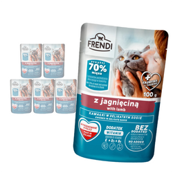 Frendi Mokra Karma Dla Kota 6x100g Kawałki w Sosie z Jagnięciną