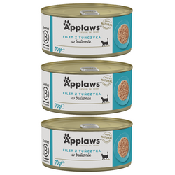 Applaws Cat Mokra Karma Dla Kota 3x70g Filet Z Tuńczyka W Bulionie