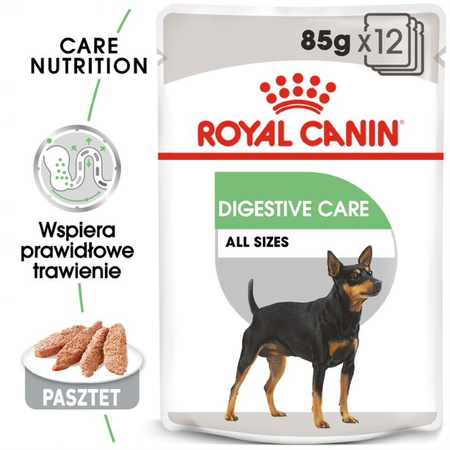 Royal Canin CCN Digestive Care 48x85g Karma Mokra Pasztet Dla Psów o Wrażliwym Przewodzie Pokarmowym