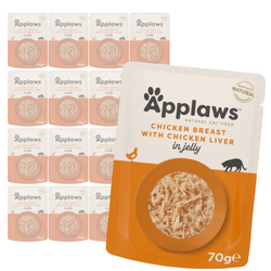 Applaws Cat Mokra Karma Dla Kota 12x70g Pierś z Kurczaka z Wątróbką w Galaretce 